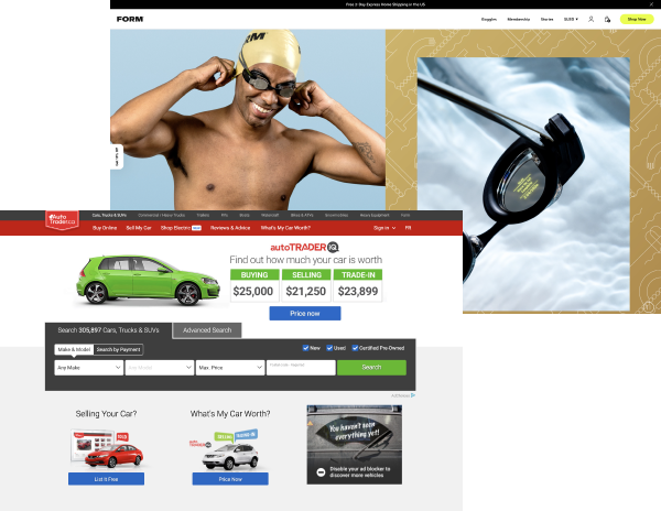 Screenshots of previous submitters